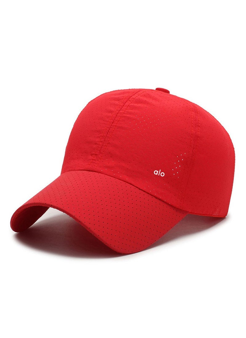 alo - Alo Yoga Lightweight Breathable Mesh Outdoor Sports Cap with Sun Protection and UV Blocking Function (Covered with Net Eyelets) - Image 1