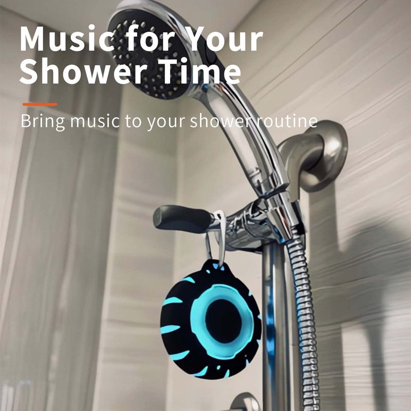 HEYSONG Waterproof Shower Bluetooth Speaker, Durable & Portable with Clear Sound, Ideal for Shower, Pool, Beach & Kayaking – Great Gift for All Ages - Image 2