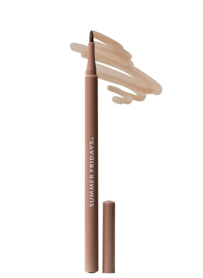 Summer Fridays Flushed Lip Stain 12HR Transfer-Proof Lip Tint – Long-Lasting Hydrating Color Almond - Image 1