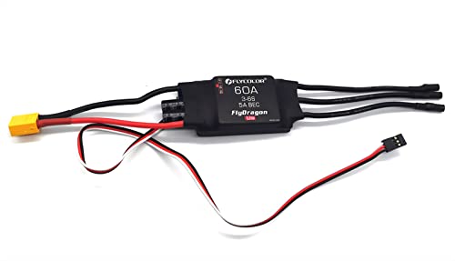 Flycolor 60A ESC 36S Electric Speed Controller 5v 6V74V 5A BEC with XT60 35mm Bullet Plugs for RC Drone Airplane Brushless Motors - Image 5