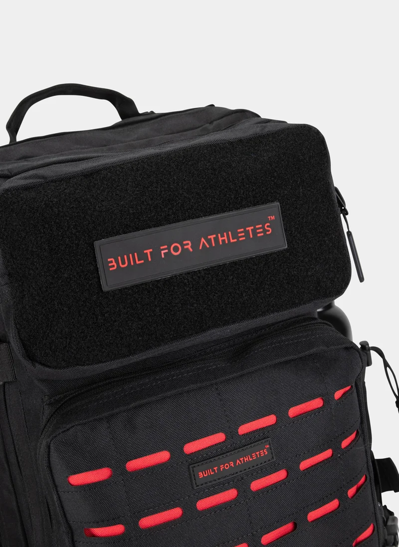 Built for Athletes LARGE GYM BACKPACK BUILT FOR ATHLETES BLACK RED