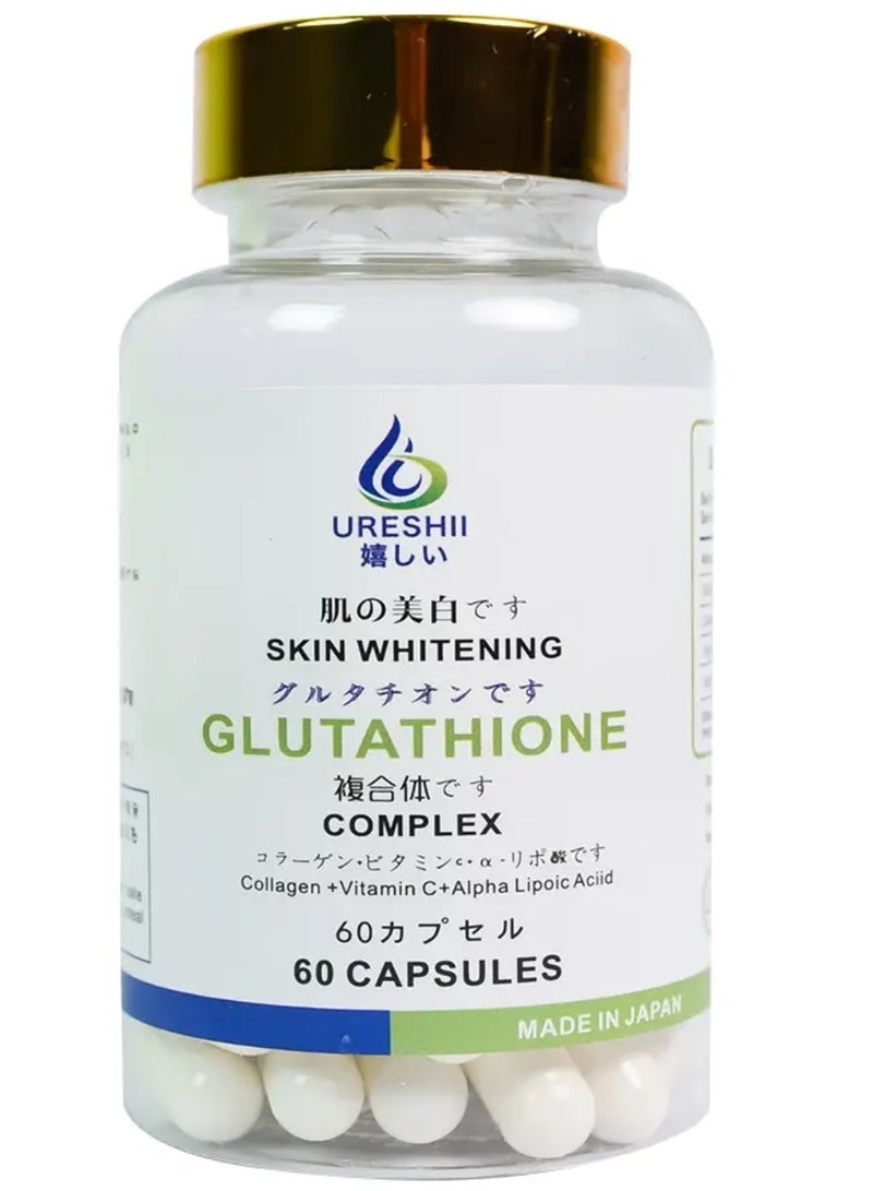 Ureshii Skin Whitening Glutathione Complex 60 Capsules