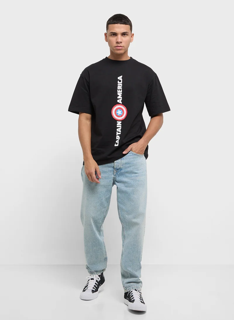 MARVEL Graphic Captain America Oversized T-Shirt