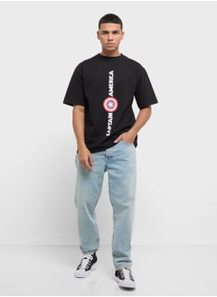 MARVEL Graphic Captain America Oversized T-Shirt  - Image 4