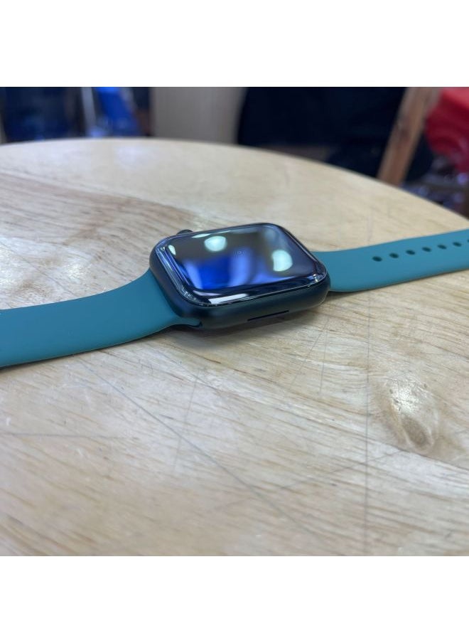 Generic - Applicable To For AppleIwatchS10 Curved Surface UV Tempered Film ULTRA Full Glue 3D Glass 9/8/7/SE Protective Film-Color:Shell Reduced Edition-Rhino Shield/UAG Shell-Dimensions:iwatch7-45MM - Image 1
