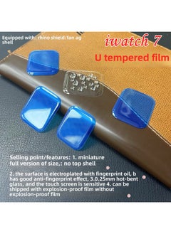 Applicable To For AppleIwatchS10 Curved Surface UV Tempered Film ULTRA Full Glue 3D Glass 9/8/7/SE Protective Film-Color:Shell Reduced Edition-Rhino Shield/UAG Shell-Dimensions:iwatch7-45MM