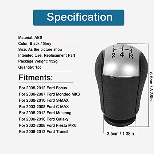 Akozon عصا تغيير السرعة MT 5 سرعات لسيارات فورد موستانج فوكاس مونديو MK3 S-MAX C-MAX جالاكسي فييستا MK6 ترانزيت - Image 4