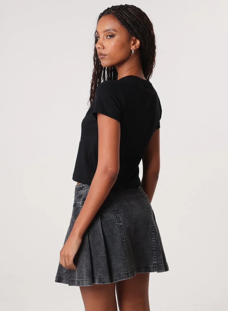 Pink Vanilla Diamante Bow T-shirt