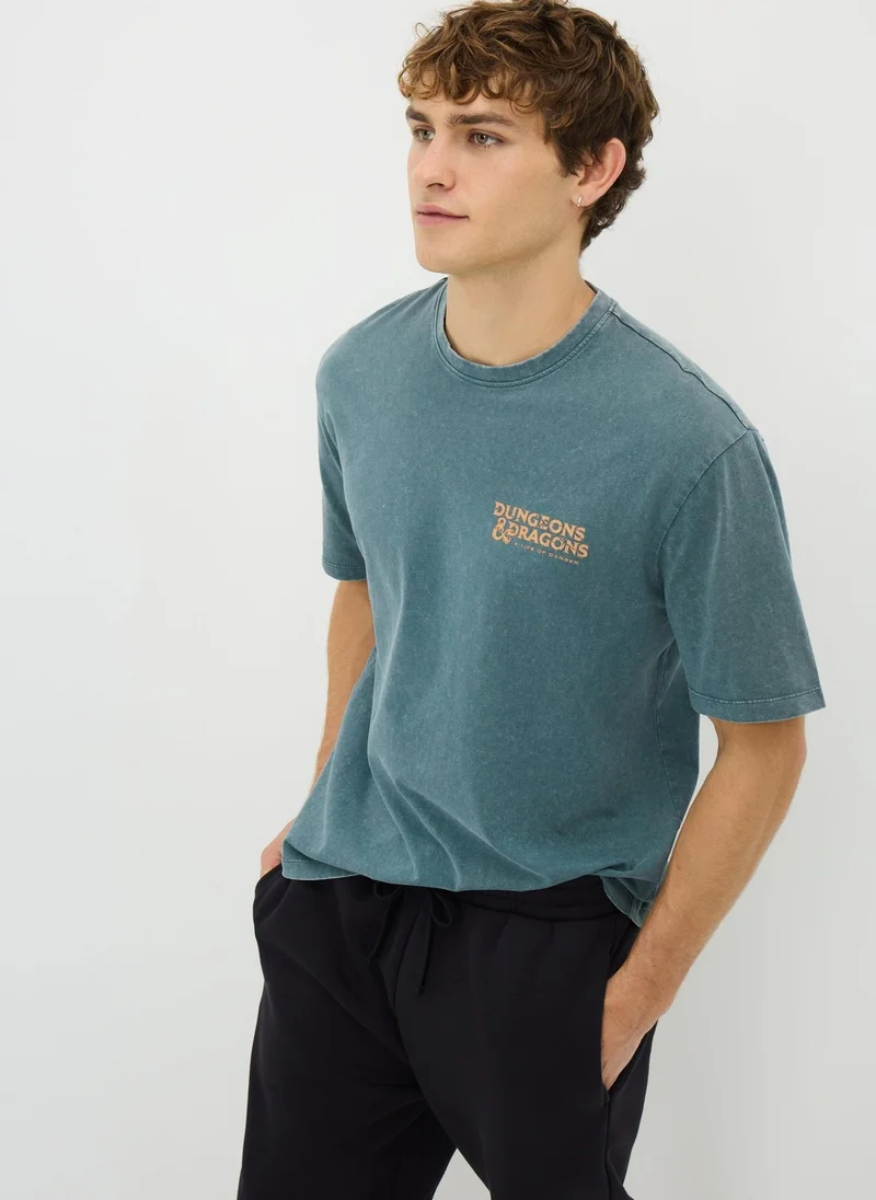 ماتلان تيشيرت أزرق دانجنز آند دراجونز