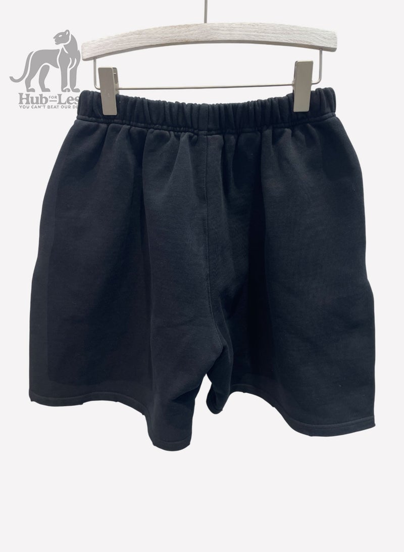 Hub For Less Men’s Heavyweight French Terry Sweatshorts – Ultra Fit with Metal Pocket Detail & Distressed Finish - Image 1