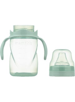 Mamajoo Non-Spill Training Cup with Handle Powder Green 270 ml & Anti-Colic Spout  - Image 4