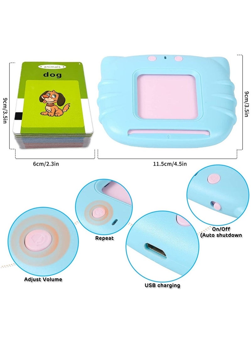 Educational Toys for 2 3 4 Years Old 112 Talking Baby Flash Cards, Learning Resource Electronic Interactive Toys for 2-4 Year Old Boys Girls Toddlers Kids  - Image 3