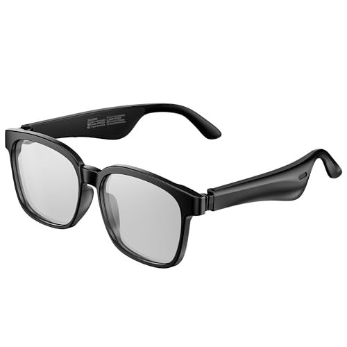 Oraolo Smart Glasses, Polarized Sunglasses with Bluetooth Speaker, Wireless Music & Calls, Athletic/Outdoor UV Protection and Voice Control, Unisex(Clear) - Image 1