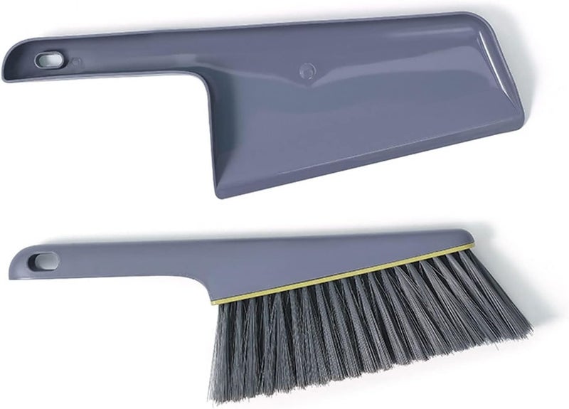 BenQuand Bed Brush for Cleaning, Soft-Bristled Dust Brush Set with Hanging Handle - Antimicrobial PP Material, Multi-Surface Lint Remover for Bed, Sofa, Tabletop (Storage-Friendly Dustpan & Broom Kit) - Image 1