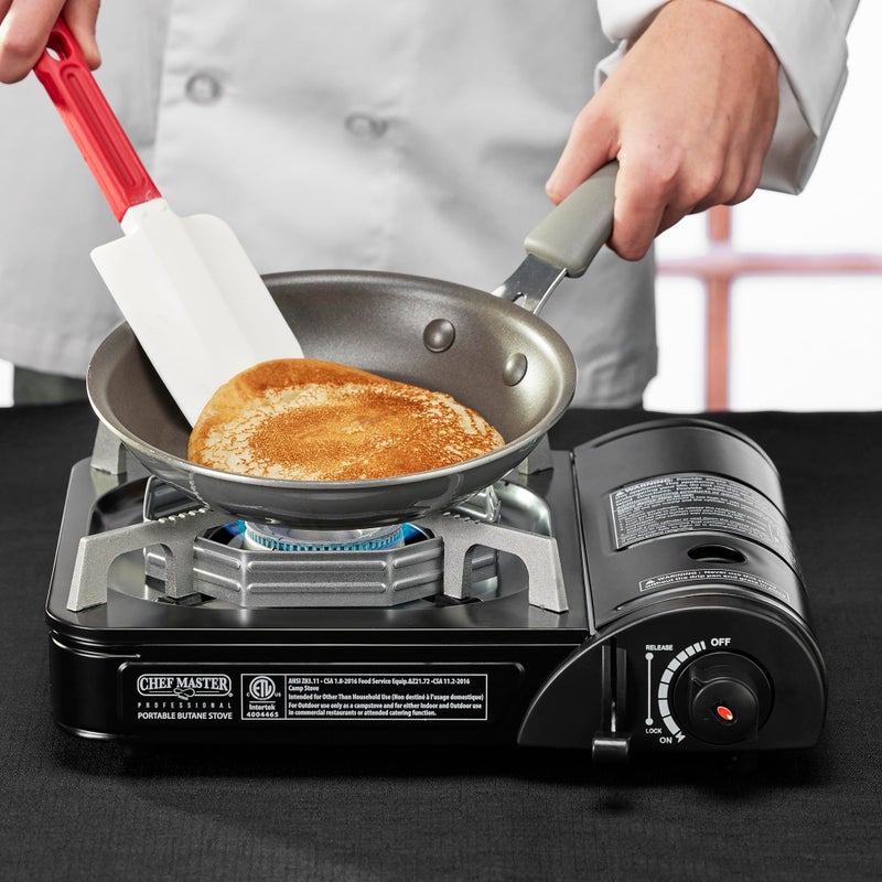 Chef-Master Chef Master Portable Butane Camping Stove  Piezo Ignition 7 650 BTU Output  Wind-Guard Portable Stove Burner with Portable Carrying Case for Emergencies  Road Trips  Hiking  Camping Essentials 90027 - Image 2