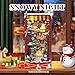 STRUCWOOD Christamas Book Nooks DIY Dollhouse Kit for Adults Bookshelf Decor with LED Lights 3D Wooden Puzzle Model Booknooks Kits Gifts for FamilyFriends Snowy Night - Image 4