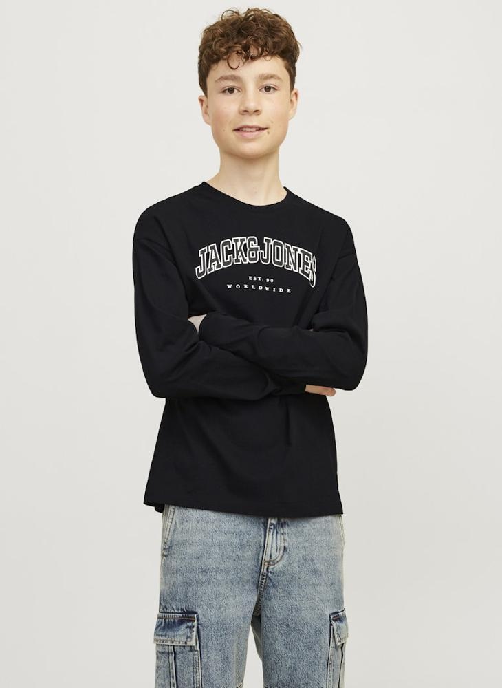 Jack & Jones Junior Youth Logo Crew Neck T-Shirt - Image 1
