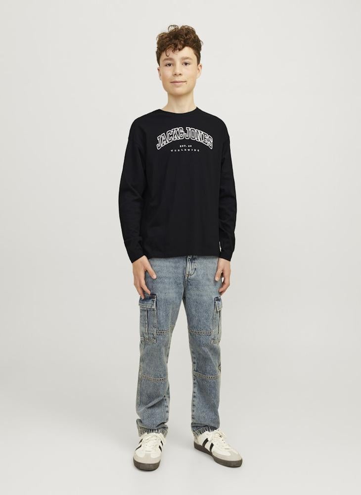 Jack & Jones Junior Youth Logo Crew Neck T-Shirt - Image 4