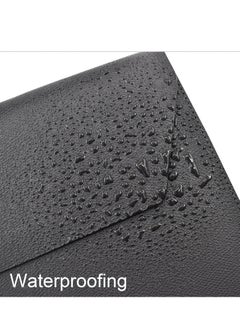 Generic PU Leather A4 File Folder, Document Portfolio Holder Waterproof Portfolio Envelope Folder for A4 Letter Size Magnetic Closure Leather Envelope  - Image 4