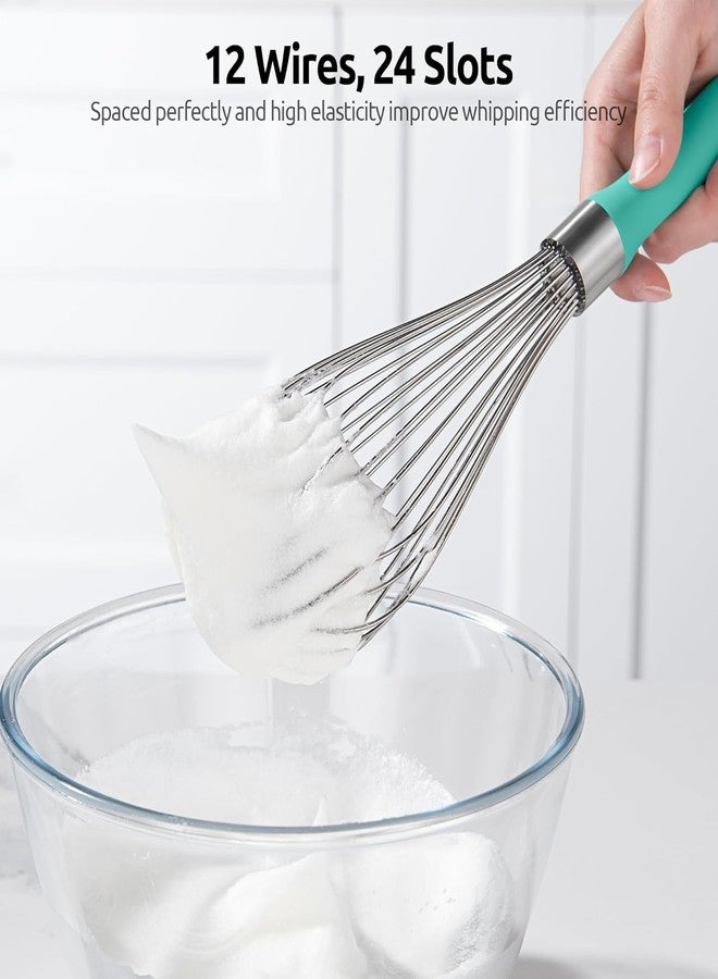 VARNH 18/8 Stainless Steel Balloon Whisk | Kitchen Wire Egg Beater with Rust-Proof Sturdy Wires & Non-Slip Silicone Handle for Cooking & Baking - Image 4