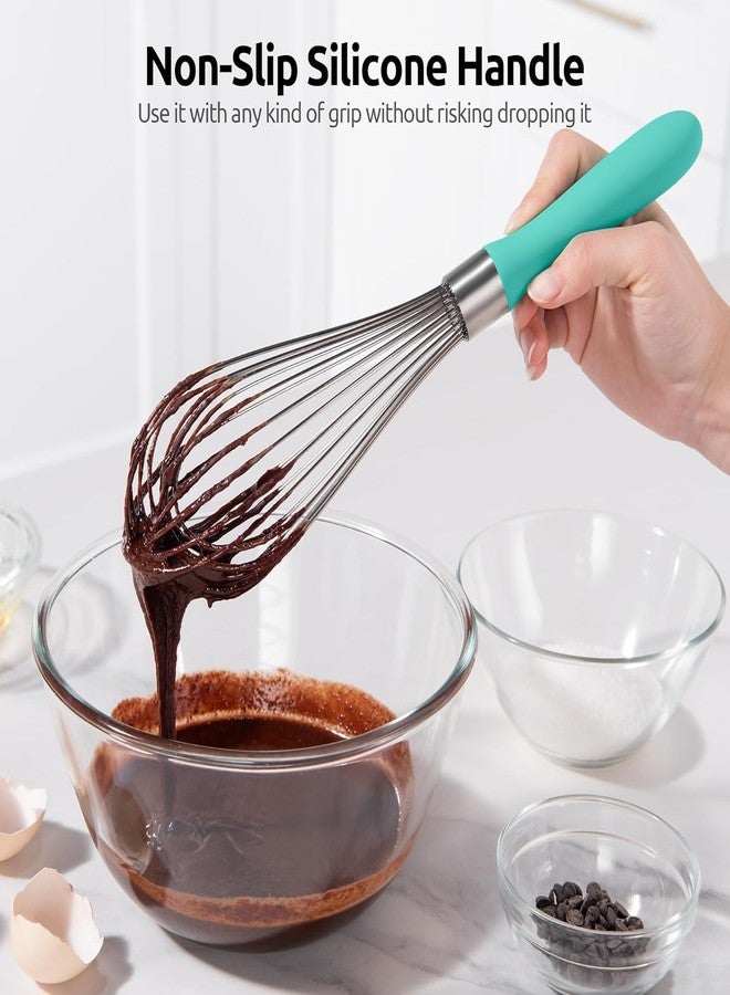 VARNH 18/8 Stainless Steel Balloon Whisk | Kitchen Wire Egg Beater with Rust-Proof Sturdy Wires & Non-Slip Silicone Handle for Cooking & Baking - Image 5