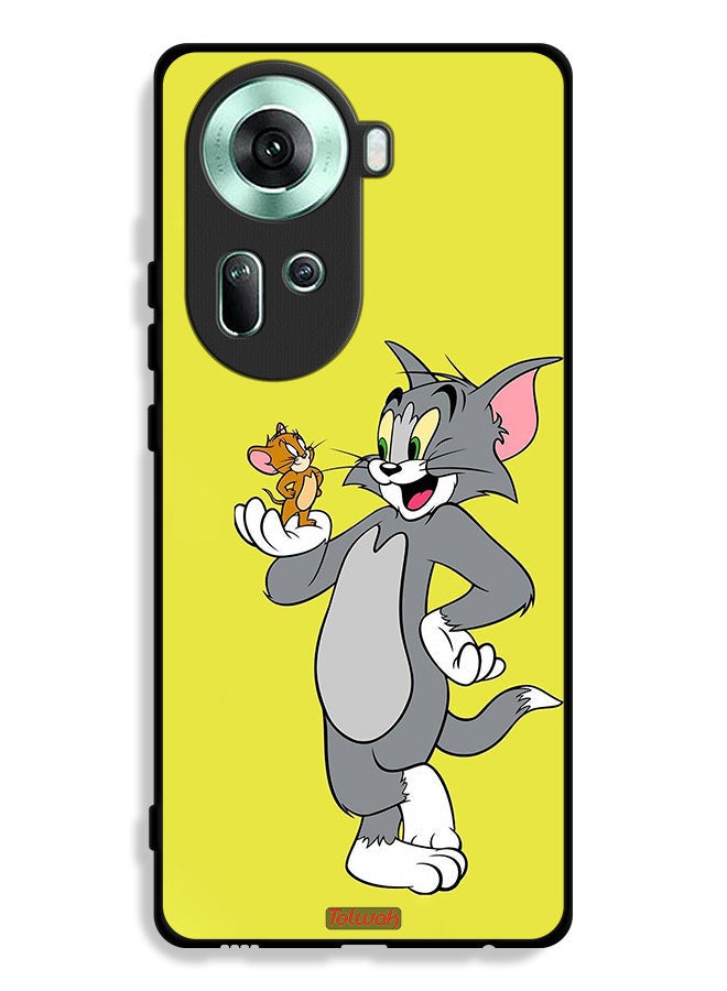 Tolwak Oppo Reno11 5G Protective Case Cover Tom And Jerry - Image 1