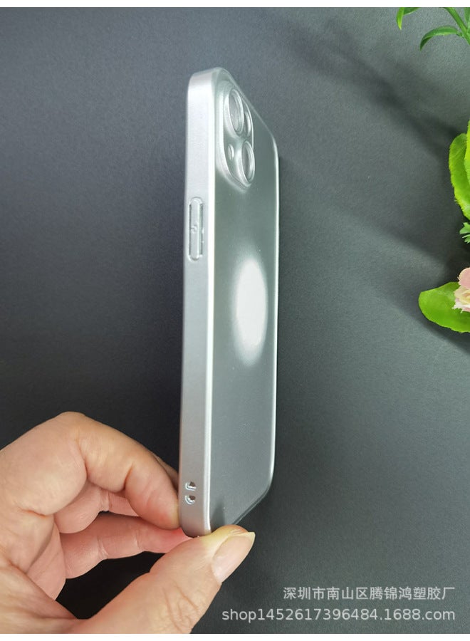 Suitable For Apple 17 Metallic Paint Material 13/12/8p Transparent Acrylic Plexiglass Phone Case