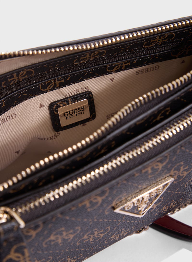 GUESS Noelle Dbl Pouch Crossbody - Image 5