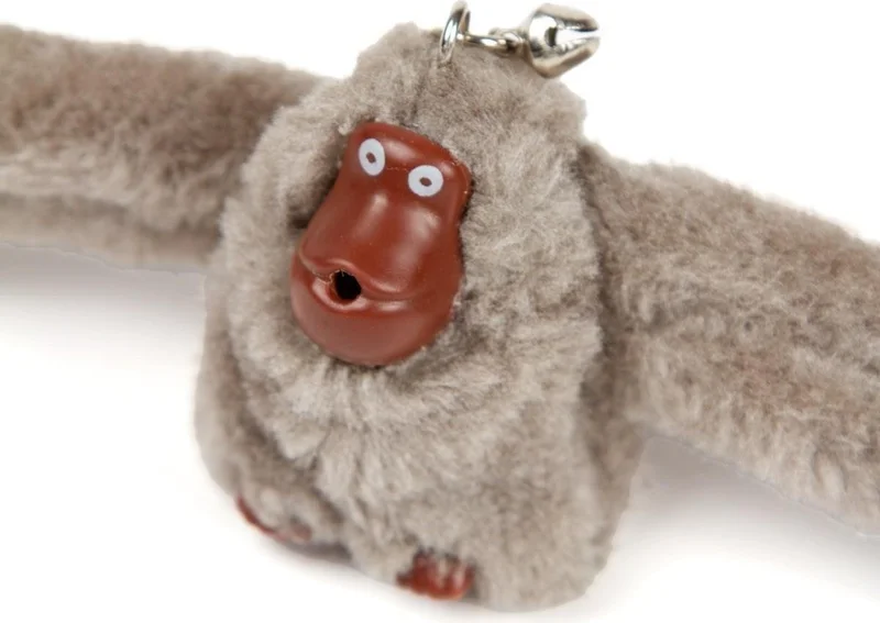 Newish Polo Newishpolo Monkey Plush Keychain Gray