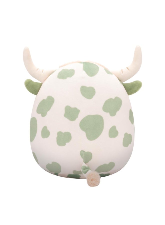 Squishmallows SQCR - Large Plush (16" Squishmallows) (Celestino - Sage Green Spotted Highland Cow W/Fuzzy Belly) - Image 4