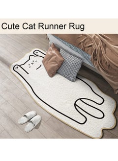 Hihonor Cat Bathroom Mat Runner Rug Cute Animal Bath Rug Cat Floor Mat Cute Absorbent Non-Slip Super Soft Shower Mat Cartoon Room Floor Mat Cute Bedroom Mat (40*120cm)  - Image 5