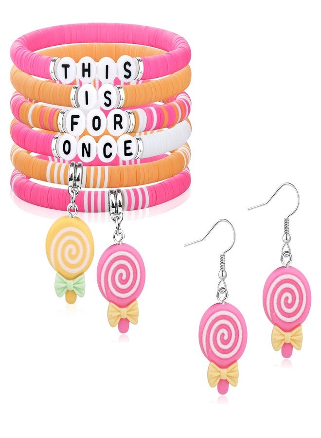imani This is For Once Bracelets Earrings Lollipop Jewelry Set Tour Concert Inspired Friends BFF Birthday Outfit Match for Fans Gift Women - Image 1