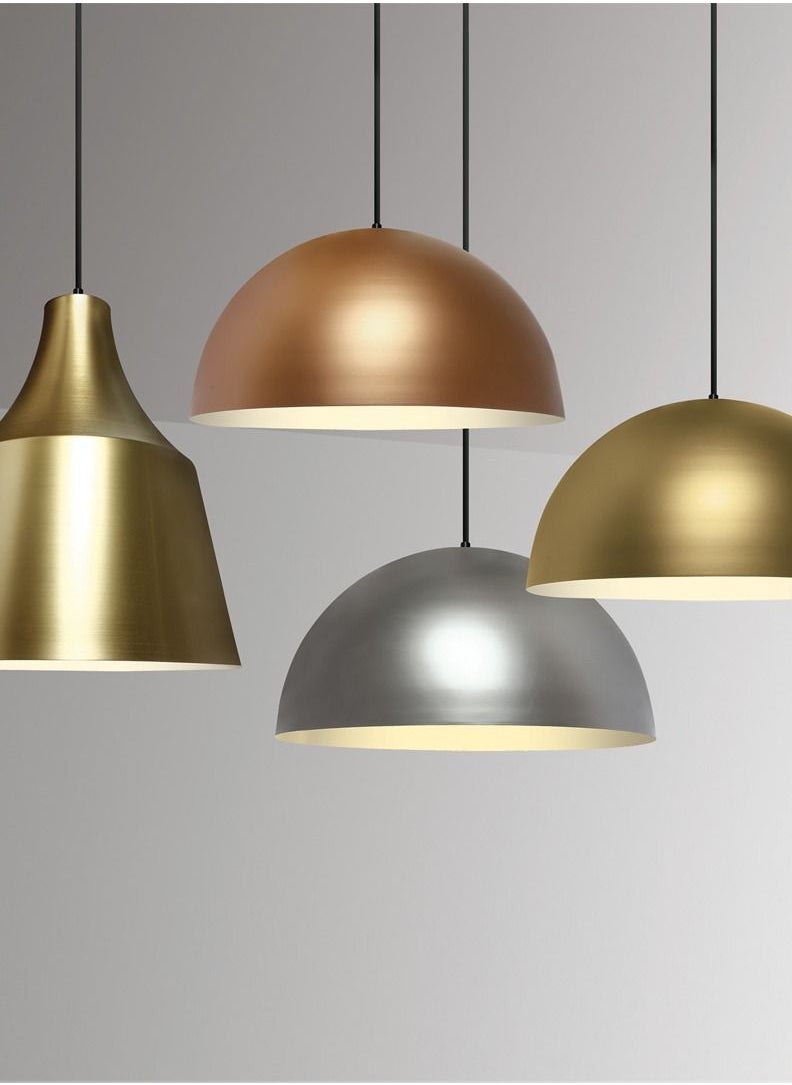 Generic Modern Shade Suspension Light,Dining Table Suspension,Bar Light,Kitchen Suspension,Diameter 27 cm,Circular,E27 Socket,Copper Finish,Cable Height Adjustable Up to 1.6m  - Image 3