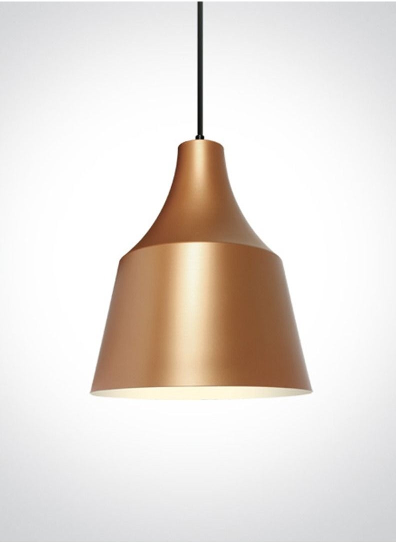 Generic Modern Shade Suspension Light,Dining Table Suspension,Bar Light,Kitchen Suspension,Diameter 27 cm,Circular,E27 Socket,Copper Finish,Cable Height Adjustable Up to 1.6m  - Image 1