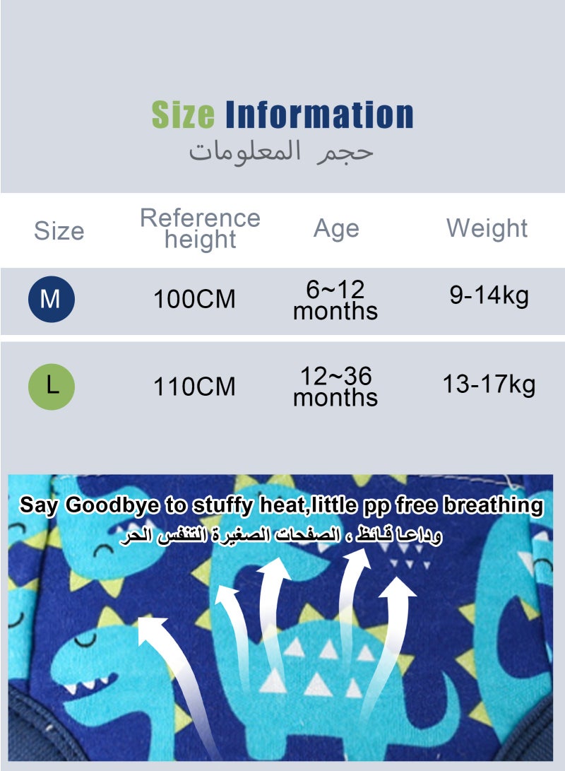 URbazaar Baby Potty Training Underwear for Boys and Girls, 5 Pack Absorbent Training Pants for Toddlers with Printed Reusable Cotton Toilet Training Pants for 8-13kg Kids (2-4 Years) - Image 2