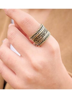 فضيات خاتم فضه 925 منقوش  - Image 2