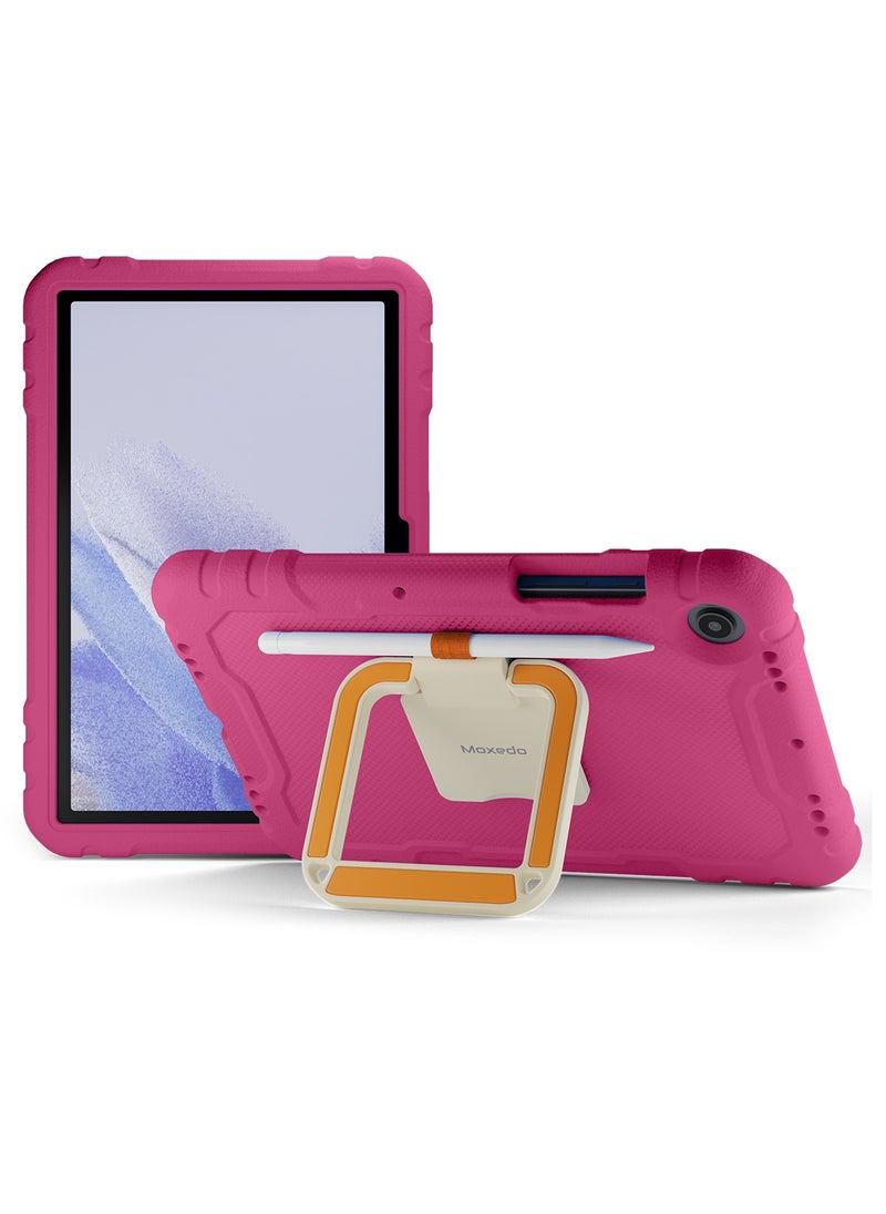 Moxedo Moxedo Rugged Protective EVA Foam Silicone Kids Case Cover, Shockproof Foldable 360 Rotatable Stand Handle Grip with Pencil Holder Compatible for Samsung Galaxy Tab A8 Case 10.5-inch (Rose Pink)  - Image 1