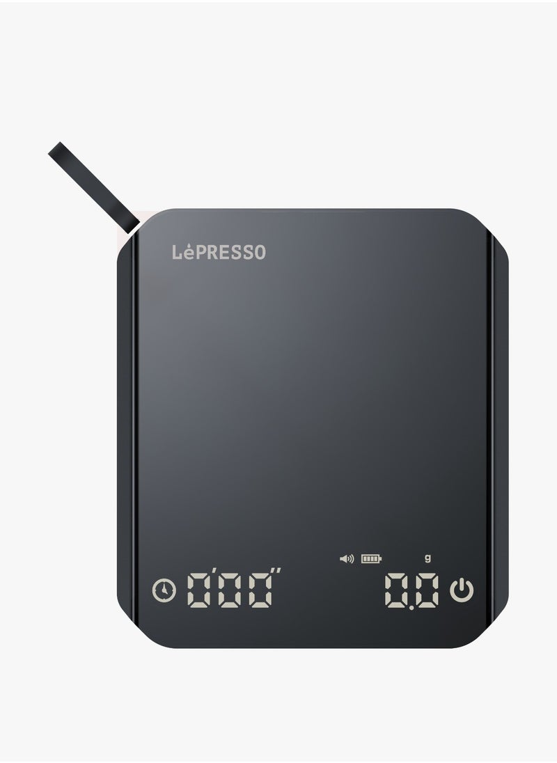 LePRESSO Digital Coffee Scale with Timer / Accurate Measurements / Precision in Brewing - Black  - Image 1
