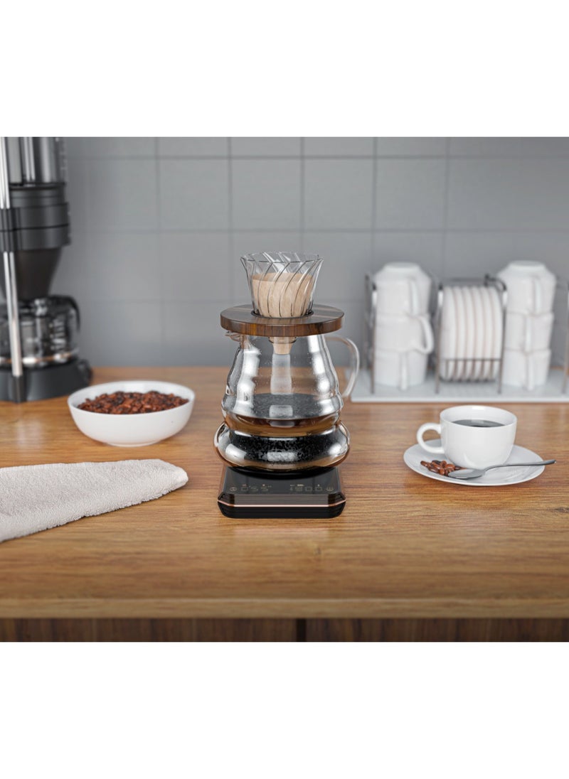 LePRESSO Digital Coffee Scale with Timer / Accurate Measurements / Precision in Brewing - Black  - Image 3