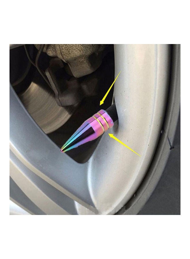 NIBEMINENT 1Pc Car Motorcycle Wheel Aluminum Tire Air Valve Stem Cap Tyre Pointed Cover - Image 4