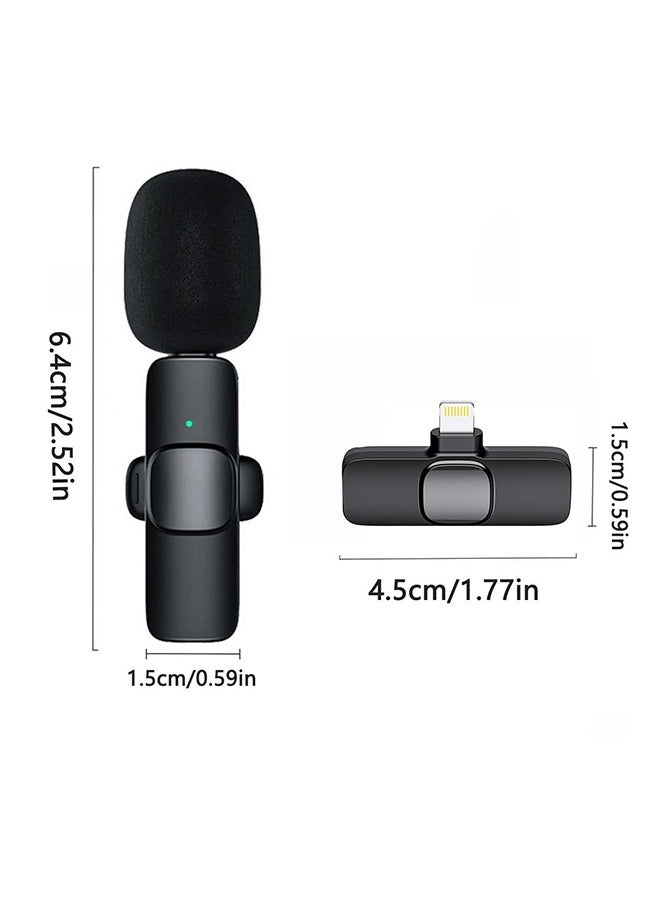 TUNKE Professional Wireless Lavalier Microphone and Clip for Most Mobile Devices and Tablets Lightning  - Image 5