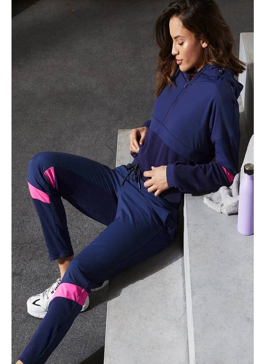 Tchibo Women Sportswear Fit Jogger Pants, Purple  - Image 1
