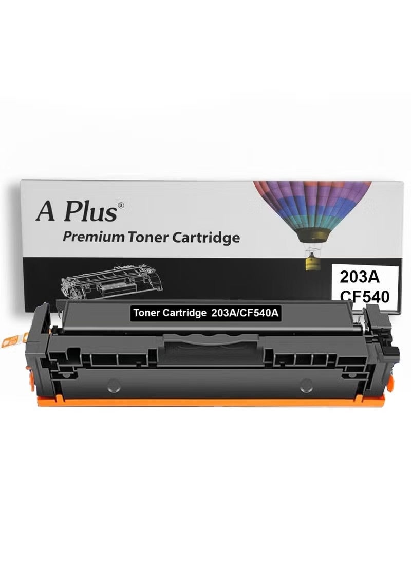 ابلس خراطيش حبر سوداء متوافقة من نوع A Plus 203A CF540A لطابعات HP Color LaserJet Pro M254 وMFP M280 وM281 - Image 1