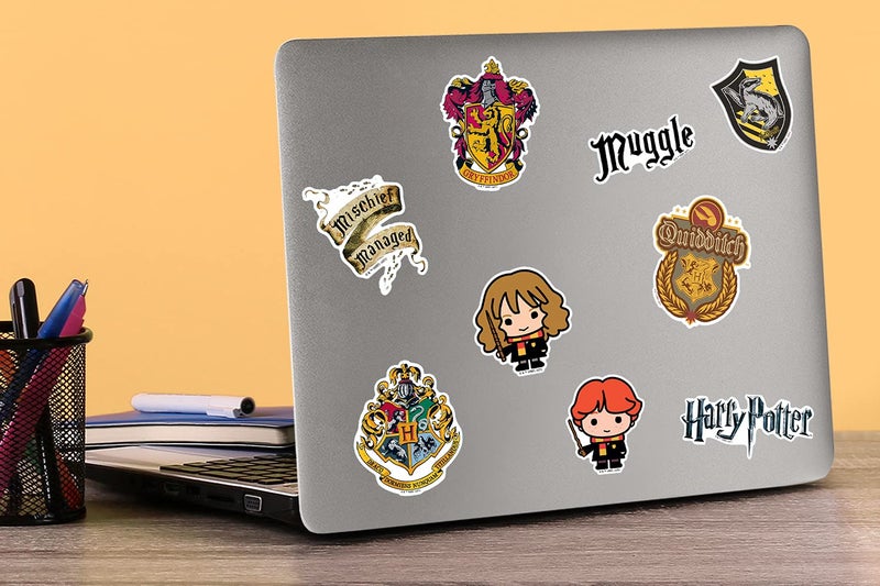 GRAPHICS & MORE Harry Potter 50ct Vinyl Sticker Pack â€“ Hogwarts Houses, Harry, Hermione, Ron, Dumbledore, Deathly Hallows Die-Cut Stickers for Laptop, Water Bottle, Scrapbooking, Tablet, Indoor & Outdoor - Image 5