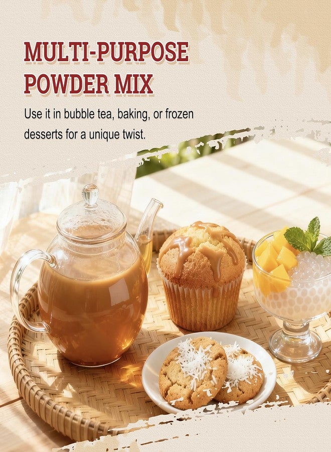 52USA Thai Tea Flavored Powdered Drink Mix, Thai Tee Mix 2.2 lbs, Instant Milk Tea Mix with Creamer & Sugar, Easy to Prepare for Boba, Desserts & More - Image 3