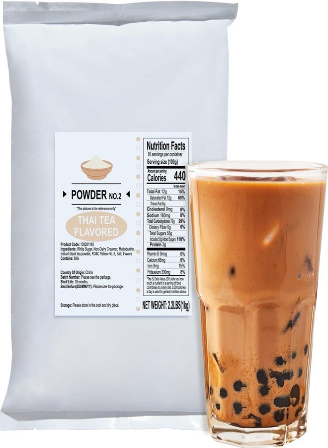52USA Thai Tea Flavored Powdered Drink Mix, Thai Tee Mix 2.2 lbs, Instant Milk Tea Mix with Creamer & Sugar, Easy to Prepare for Boba, Desserts & More - Image 1