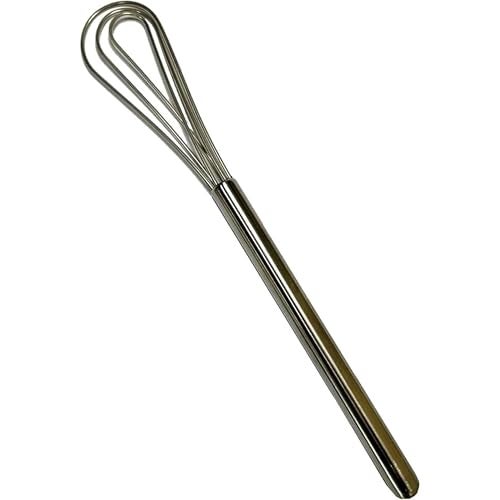 Rattleware 10.25" Long-Handle Silver Espresso Whisk - Perfect Coffee Distribution, Stainless-Steel Triangular Design, Ideal for Commercial & Home Use - Image 1