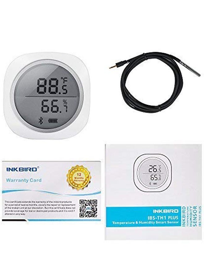 INKBIRD - INKBIRD Smart Sensor Data Logger Wireless Temp RH Monitor Device Android iPhone Temperature Humidity Recorder Thermometer Hygrometer IBS-TH1 Plus Humidor Basement Guitar Greenhouse - Image 1