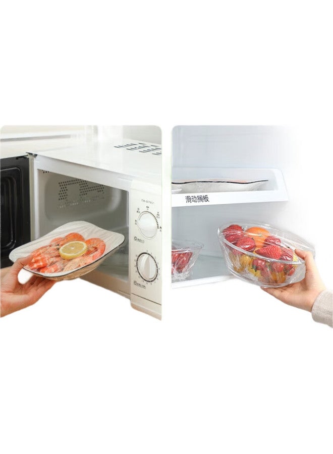 Maryya Meili Ya Food-Grade Cling Film, Large Size, Perforated Easy-Tear No-Knife Cutting, 30Cm*50M, Heat-Resistant, Microwave-Safe - Image 1