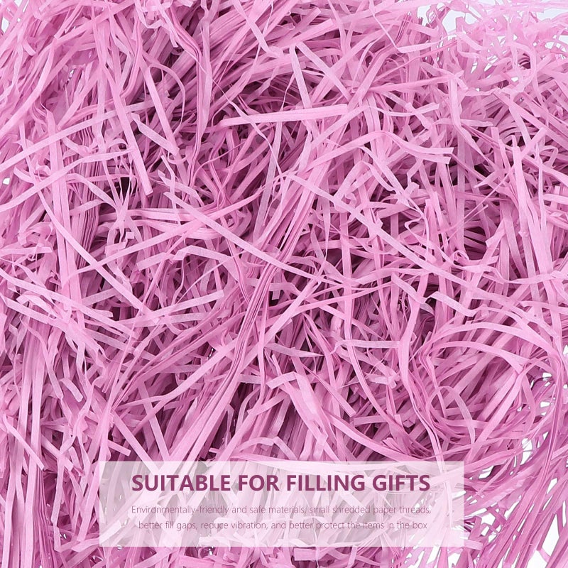 Purple Red Raffia Grass Shredded Paper 2pcs 120G Box Filler For Wedding Party Decoration - Image 4